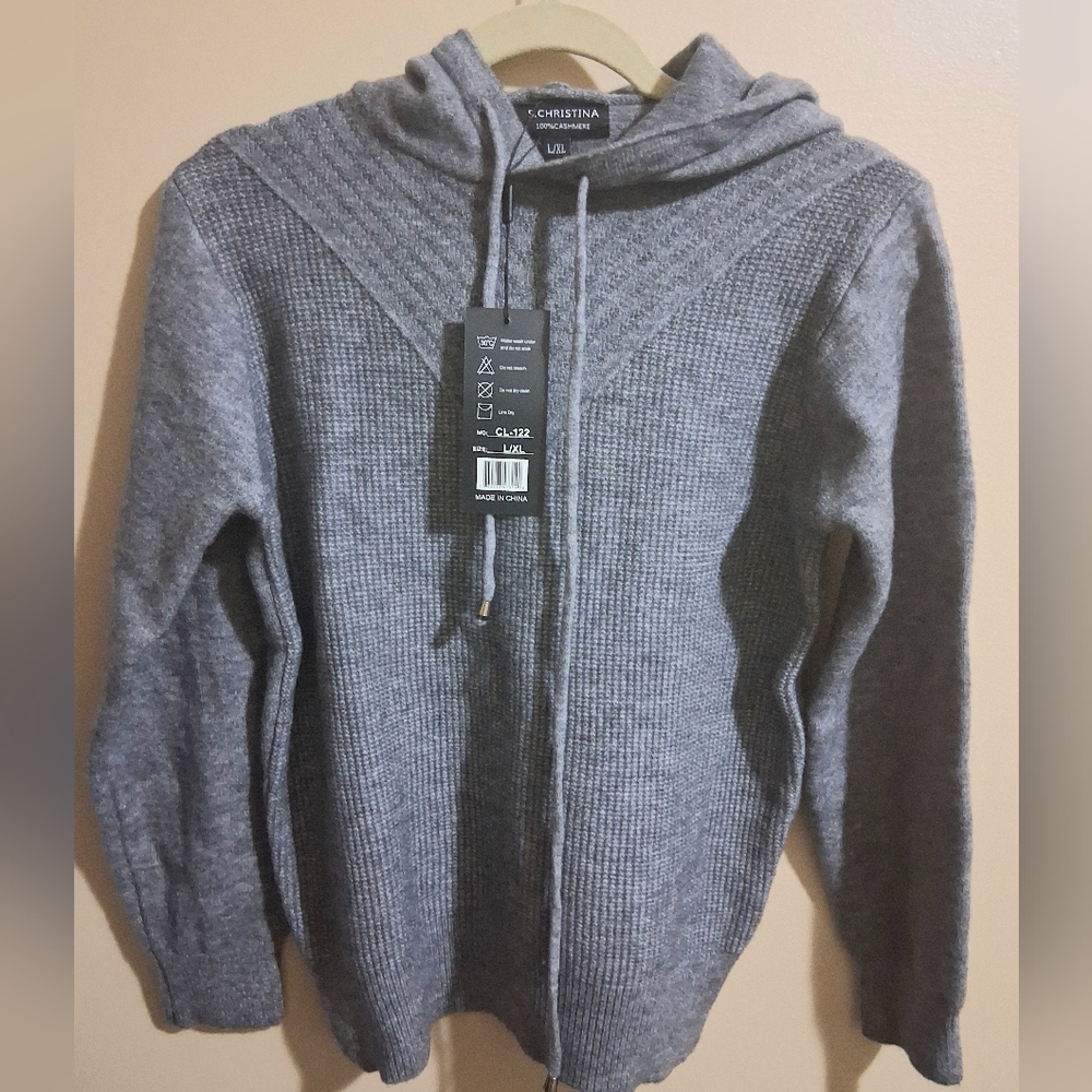 Christina Gray Women's Cozy Hooded Cardigan